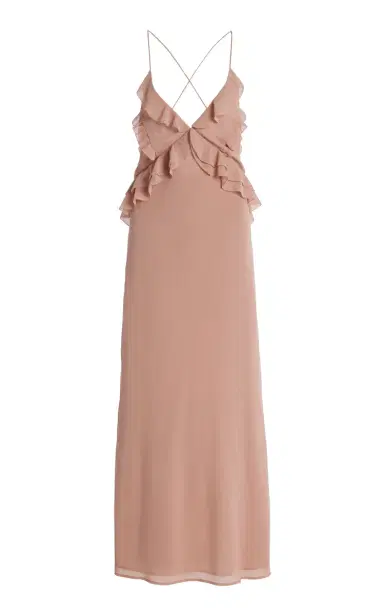 Favorite Daughter Exclusive The Who Me? Ruffled Chiffon Maxi Dress | Thumbnail 1 Favorite Daughter Exclusive The Who Me? Ruffled Chiffon Maxi Dress | Thumbnail 1