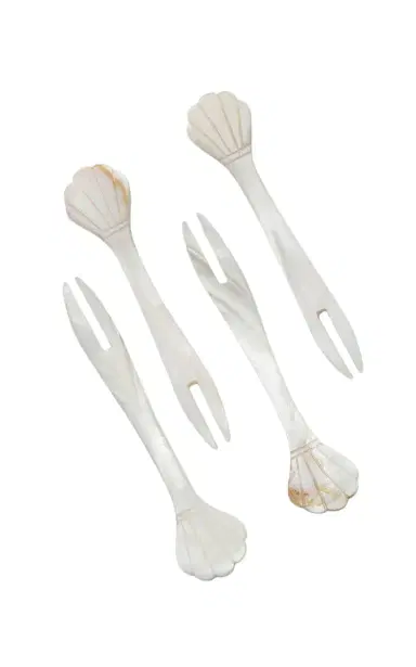 Gohar World Set-of-Four Mother-of-Pearl Seafood Picks - White | Thumbnail 1 Gohar World Set-of-Four Mother-of-Pearl Seafood Picks - White | Thumbnail 1