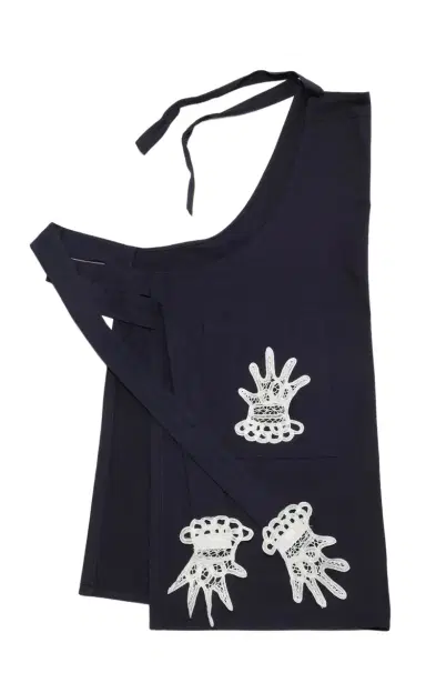 Gohar World Full Hands Lace-Embroidered Apron - Navy | Thumbnail 3 Gohar World Full Hands Lace-Embroidered Apron - Navy | Thumbnail 3