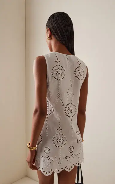 Matteau Cotton Broderie Anglaise Mini Dress | Thumbnail 4 Matteau Cotton Broderie Anglaise Mini Dress | Thumbnail 4
