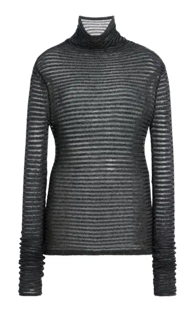 Proenza Schouler White Label Hailey Striped Wool; Cashmere and Silk Sweater | Thumbnail 6 Proenza Schouler White Label Hailey Striped Wool; Cashmere and Silk Sweater | Thumbnail 6