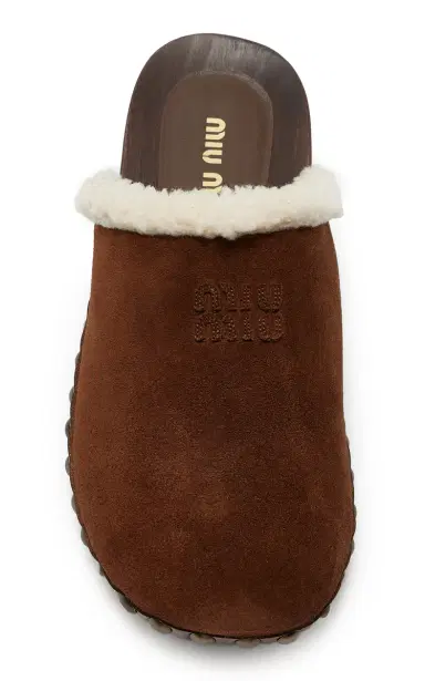 Miu Miu Shearling Clogs | Thumbnail 3 Miu Miu Shearling Clogs | Thumbnail 3