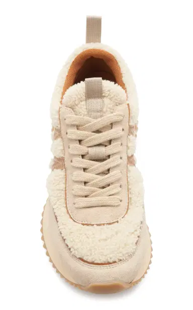 Moncler Pacey Shearling-Suede Sneakers | Thumbnail 3 Moncler Pacey Shearling-Suede Sneakers | Thumbnail 3