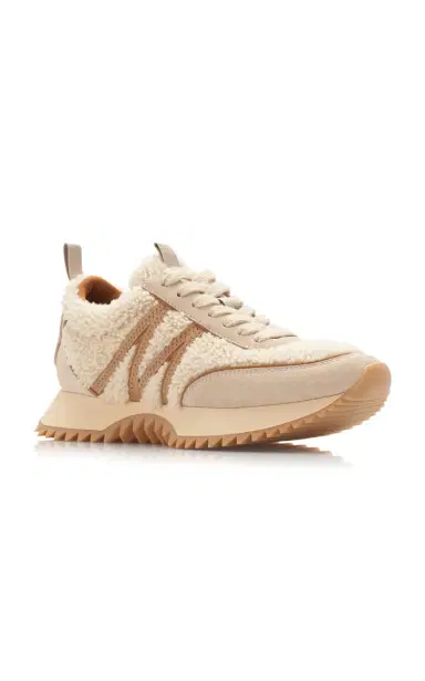Moncler Pacey Shearling-Suede Sneakers | Thumbnail 5 Moncler Pacey Shearling-Suede Sneakers | Thumbnail 5