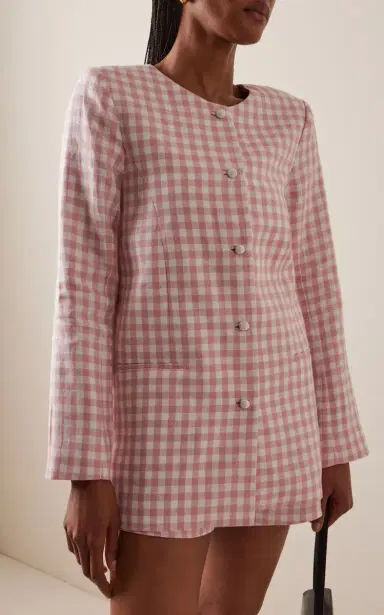 Posse Exclusive Riviera Rio Checked Linen Jacket | Thumbnail 3 Posse Exclusive Riviera Rio Checked Linen Jacket | Thumbnail 3