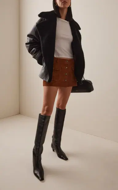 THE GARMENT Goatskin Suede Mini Skirt | Thumbnail 2 THE GARMENT Goatskin Suede Mini Skirt | Thumbnail 2
