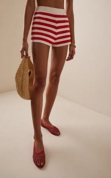 Posse Exclusive Riviera Ari Striped Knit Shorts | Thumbnail 3 Posse Exclusive Riviera Ari Striped Knit Shorts | Thumbnail 3