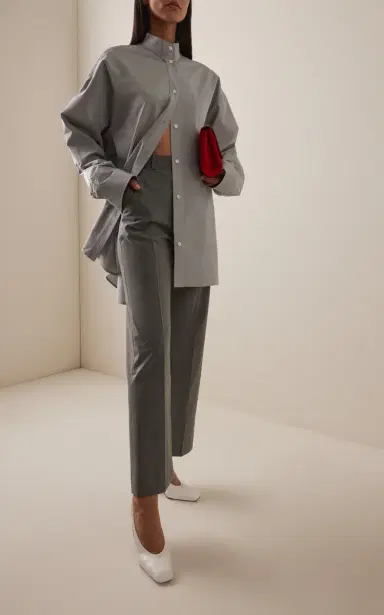 Marie Adam-Leenaerdt Classic Cropped Wool Trousers | Thumbnail 2 Marie Adam-Leenaerdt Classic Cropped Wool Trousers | Thumbnail 2