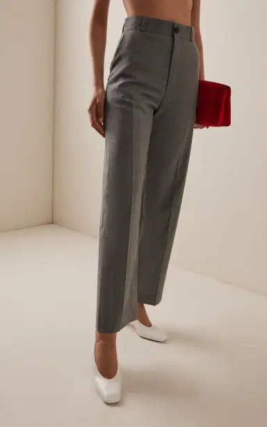 Marie Adam-Leenaerdt Classic Cropped Wool Trousers | Thumbnail 3 Marie Adam-Leenaerdt Classic Cropped Wool Trousers | Thumbnail 3