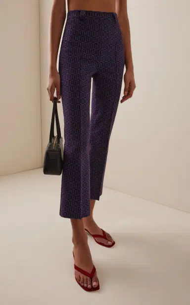 High Sport Charlie Cotton-Blend Geo-Jacquard Flared Pants | Thumbnail 4 High Sport Charlie Cotton-Blend Geo-Jacquard Flared Pants | Thumbnail 4