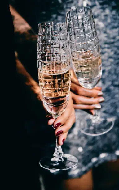 Tania Bulhoes Champagne Glass Jacaranda - Clear | Thumbnail 3 Tania Bulhoes Champagne Glass Jacaranda - Clear | Thumbnail 3