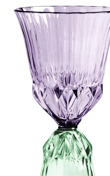 Tania Bulhoes Stemmed Glass Sardegna Purpura & Green - Multi | Thumbnail 6 Tania Bulhoes Stemmed Glass Sardegna Purpura & Green - Multi | Thumbnail 6