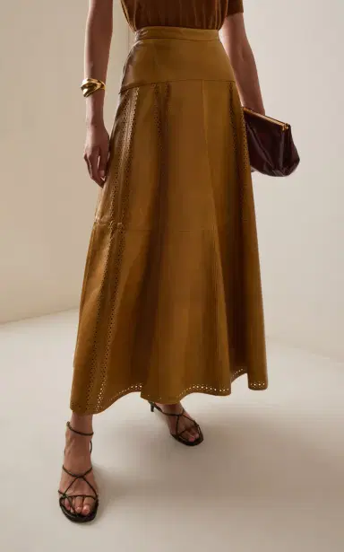Ulla Johnson Aninda Leather Midi Skirt | Thumbnail 3 Ulla Johnson Aninda Leather Midi Skirt | Thumbnail 3