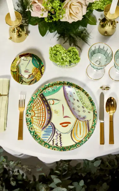 Tania Bulhoes Dinner Plate Portrait - Multi | Thumbnail 3 Tania Bulhoes Dinner Plate Portrait - Multi | Thumbnail 3