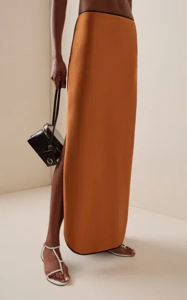 Temily Exclusive Summer Bones Sheath Stretch-Satin Maxi Skirt | Thumbnail 3 Temily Exclusive Summer Bones Sheath Stretch-Satin Maxi Skirt | Thumbnail 3