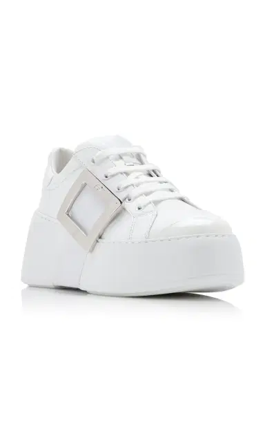 Roger Vivier Viv Skate Buckle-Detailed Leather Sneakers | Thumbnail 5 Roger Vivier Viv Skate Buckle-Detailed Leather Sneakers | Thumbnail 5