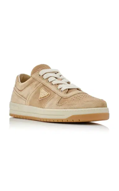 Prada Downtown Platform Suede Sneakers | Thumbnail 5 Prada Downtown Platform Suede Sneakers | Thumbnail 5