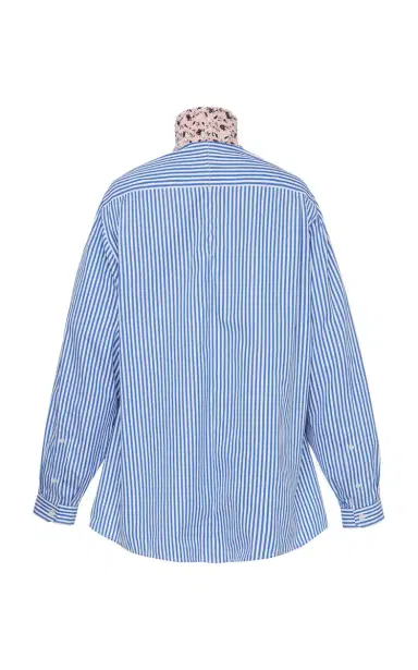 Prada Pleated Patchwork Shirt | Thumbnail 3 Prada Pleated Patchwork Shirt | Thumbnail 3