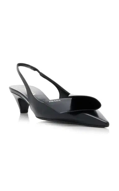 Prada Leather Slingback Pumps | Thumbnail 4 Prada Leather Slingback Pumps | Thumbnail 4