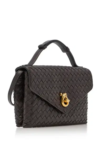 Bottega Veneta Knot-Lock Intecciato Leather Clutch | Thumbnail 5 Bottega Veneta Knot-Lock Intecciato Leather Clutch | Thumbnail 5