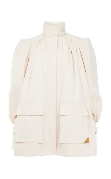 Chloé Puff-Sleeve Cotton Canvas Utility Jacket | Thumbnail 1 Chloé Puff-Sleeve Cotton Canvas Utility Jacket | Thumbnail 1
