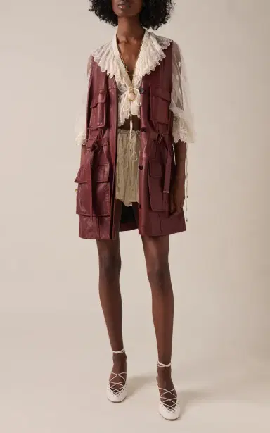 Chloé Ruffled Embroidered Lace Top | Thumbnail 11 Chloé Ruffled Embroidered Lace Top | Thumbnail 11