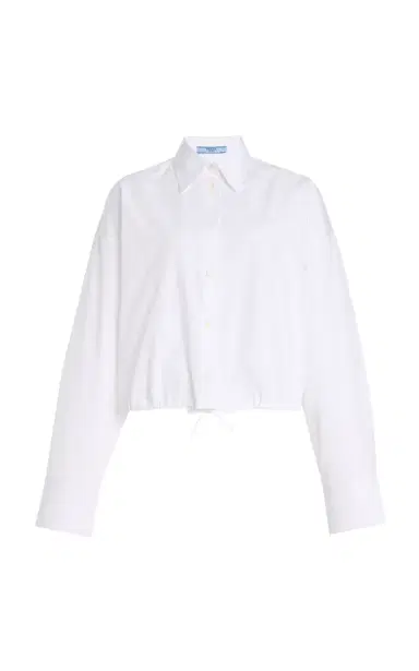 Prada Oversized Cotton-Poplin Shirt | Thumbnail 6 Prada Oversized Cotton-Poplin Shirt | Thumbnail 6