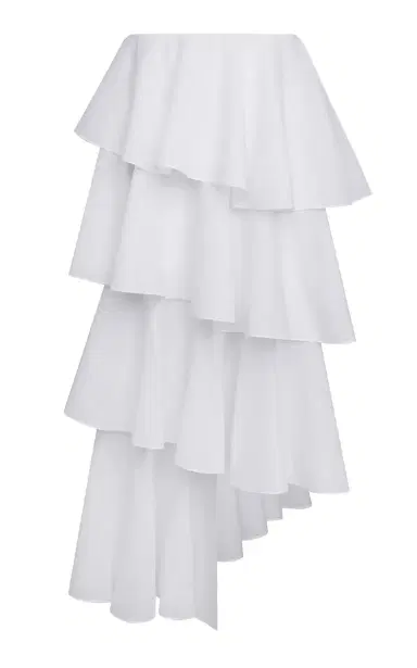 Alaïa Spiral Cotton-Linen Skirt | Thumbnail 5 Alaïa Spiral Cotton-Linen Skirt | Thumbnail 5
