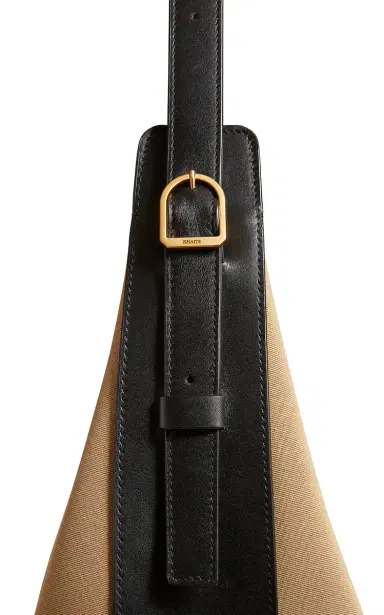 Khaite Augustina Canvas-Leather Hobo Bag | Thumbnail 9 Khaite Augustina Canvas-Leather Hobo Bag | Thumbnail 9