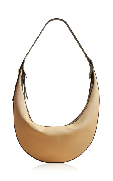 Khaite Augustina Canvas-Leather Hobo Bag | Thumbnail 1 Khaite Augustina Canvas-Leather Hobo Bag | Thumbnail 1