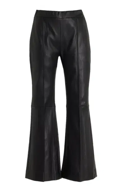 Rosetta Getty Cropped Leather Flared Pants | Thumbnail 1 Rosetta Getty Cropped Leather Flared Pants | Thumbnail 1