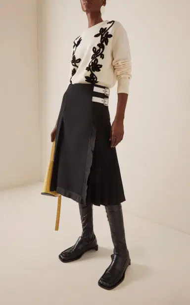 Jil Sander Wool Midi Skirt | Thumbnail 2 Jil Sander Wool Midi Skirt | Thumbnail 2
