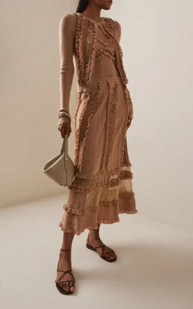 Ulla Johnson Vivian Embroidered Wool Midi Skirt | Thumbnail 2 Ulla Johnson Vivian Embroidered Wool Midi Skirt | Thumbnail 2