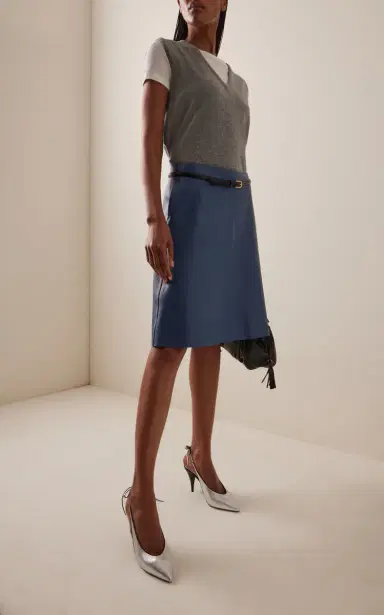 Miu Miu Metallic Leather Slingback Pumps | Thumbnail 2 Miu Miu Metallic Leather Slingback Pumps | Thumbnail 2