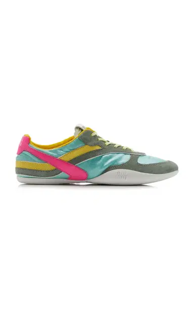 Miu Miu Gymnasium Tech-Nylon and Suede Sneakers | Thumbnail 6 Miu Miu Gymnasium Tech-Nylon and Suede Sneakers | Thumbnail 6