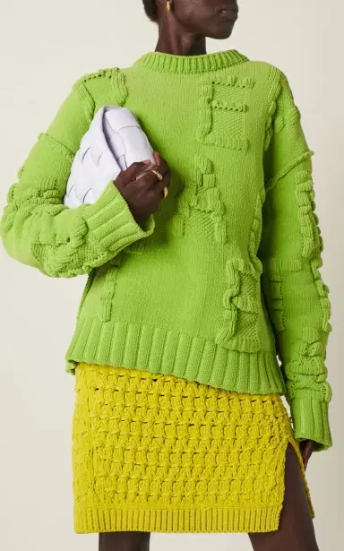 Bottega Veneta Logo-Knit Chenille Sweater | Thumbnail 2 Bottega Veneta Logo-Knit Chenille Sweater | Thumbnail 2