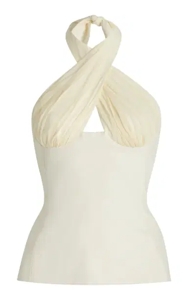Tae Park Exclusive Sculpted Silk Halter Top | Thumbnail 9 Tae Park Exclusive Sculpted Silk Halter Top | Thumbnail 9