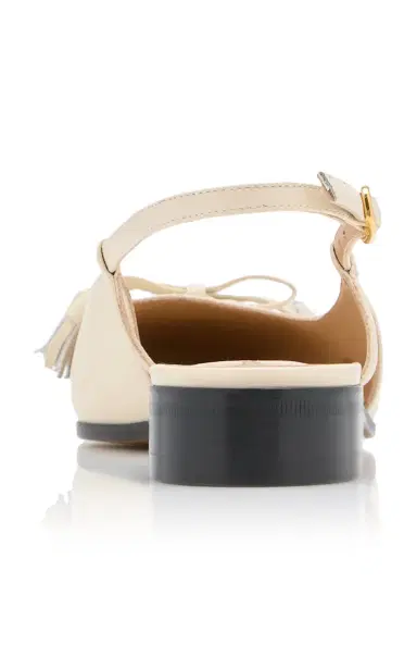 Valentino Garavani Two-Tone Leather Slingback Flats | Thumbnail 5 Valentino Garavani Two-Tone Leather Slingback Flats | Thumbnail 5