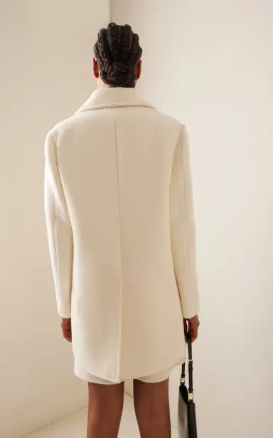 Prada Double-Breasted Wool Peacoat | Thumbnail 4 Prada Double-Breasted Wool Peacoat | Thumbnail 4