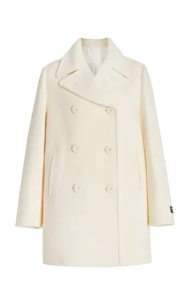 Prada Double-Breasted Wool Peacoat | Thumbnail 1 Prada Double-Breasted Wool Peacoat | Thumbnail 1