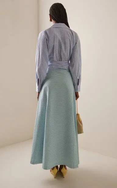 Bernadette Exclusive Riviera Clarence Striped Cotton Maxi Shirt Dress | Thumbnail 4 Bernadette Exclusive Riviera Clarence Striped Cotton Maxi Shirt Dress | Thumbnail 4