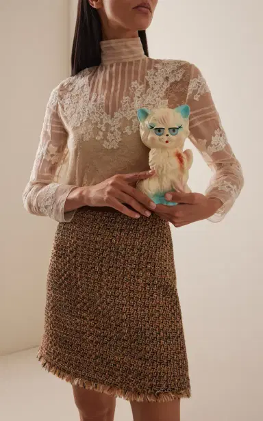 Valentino Garavani Hand-Painted Cat Clutch | Thumbnail 3 Valentino Garavani Hand-Painted Cat Clutch | Thumbnail 3
