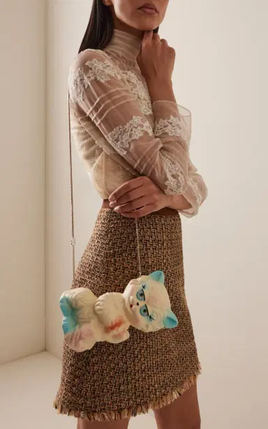 Valentino Garavani Hand-Painted Cat Clutch | Thumbnail 4 Valentino Garavani Hand-Painted Cat Clutch | Thumbnail 4