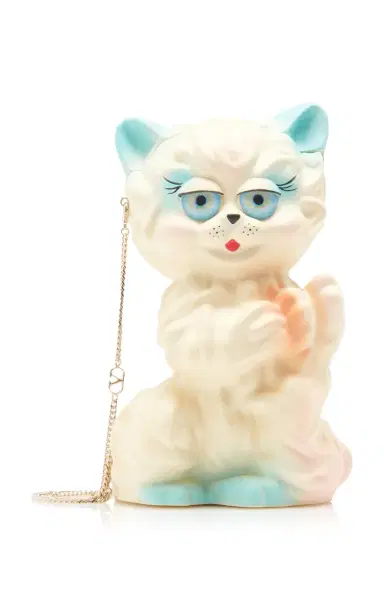 Valentino Garavani Hand-Painted Cat Clutch | Thumbnail 1 Valentino Garavani Hand-Painted Cat Clutch | Thumbnail 1