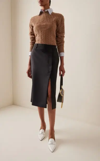 Prada Logo-Knit Cashmere Sweater | Thumbnail 2 Prada Logo-Knit Cashmere Sweater | Thumbnail 2