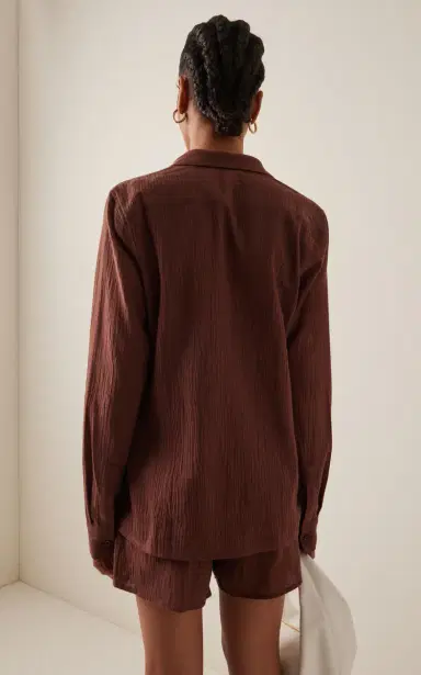 Éterne Exclusive Jolene Cotton Button-Down Shirt | Thumbnail 4 Éterne Exclusive Jolene Cotton Button-Down Shirt | Thumbnail 4