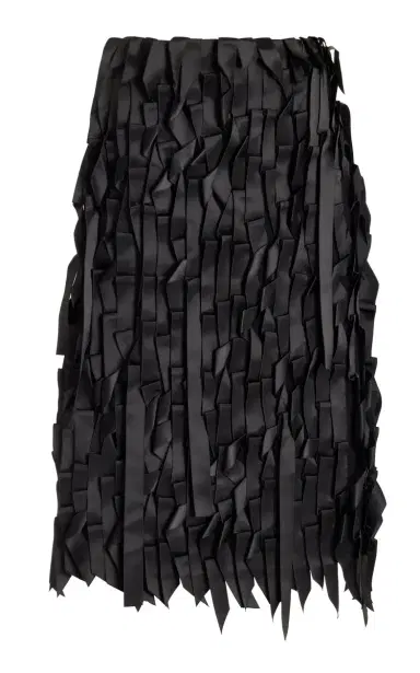 Prada Ribbon-Embroidered Sablé Midi Skirt | Thumbnail 6 Prada Ribbon-Embroidered Sablé Midi Skirt | Thumbnail 6