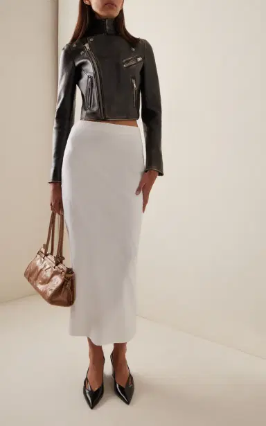 Prada Leather Biker Jacket | Thumbnail 2 Prada Leather Biker Jacket | Thumbnail 2