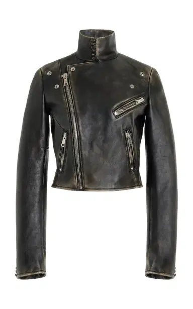 Prada Leather Biker Jacket | Thumbnail 1 Prada Leather Biker Jacket | Thumbnail 1
