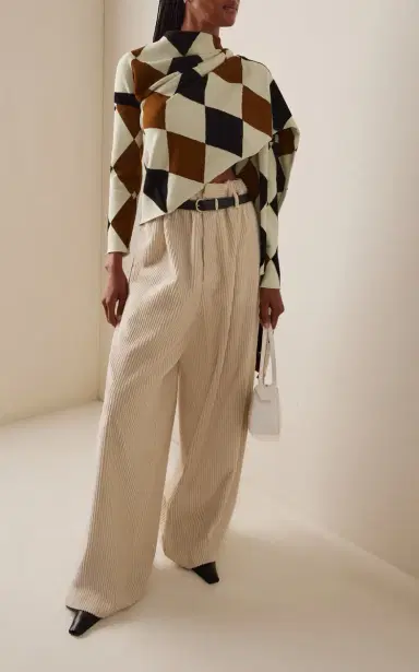 Proenza Schouler Lidie Cotton-Corduroy Wide-Leg Pants | Thumbnail 2 Proenza Schouler Lidie Cotton-Corduroy Wide-Leg Pants | Thumbnail 2